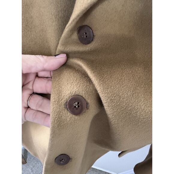 FENZIA 100% PURE CASHMERE Men's Sport coat Blazer 3 Button Camel 48L Jacket - Picture 5 of 16